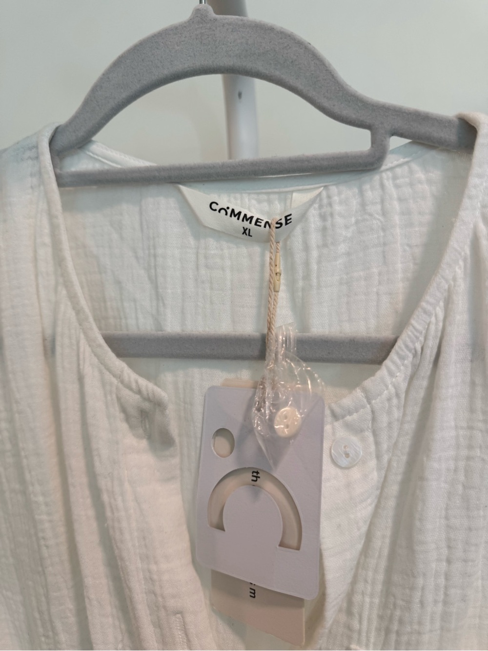 White Commense Romper size XL nwt - Picture 3 of 5